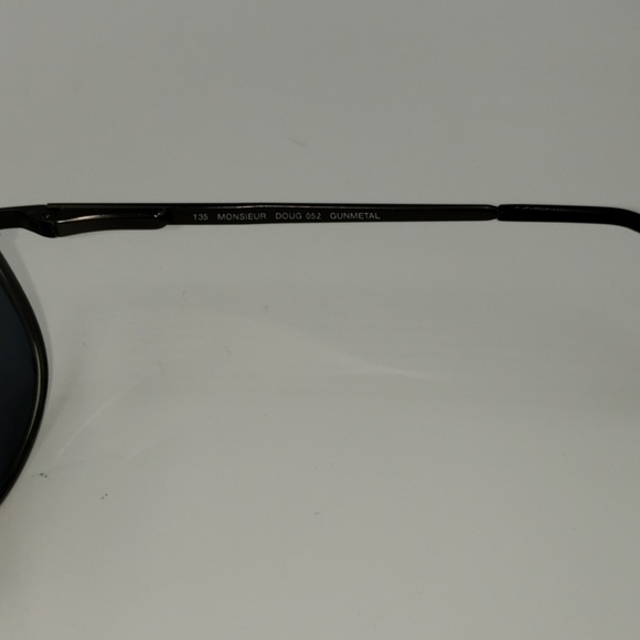Monsieur Gunmetal Aviator Sunglasses Frames - Picture 6 of 6